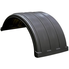 Dynaplas Low Profile Plastic Mudguard - 630mm Wide - Black